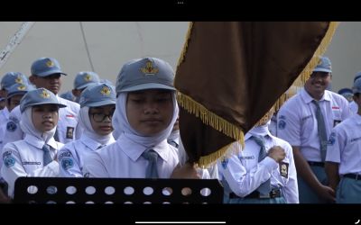 Upacara Bendera dan Sertijab Pengurus Osis